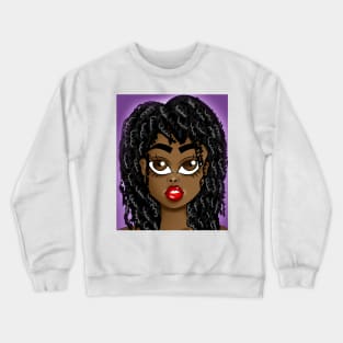 cute brown skin girl Crewneck Sweatshirt